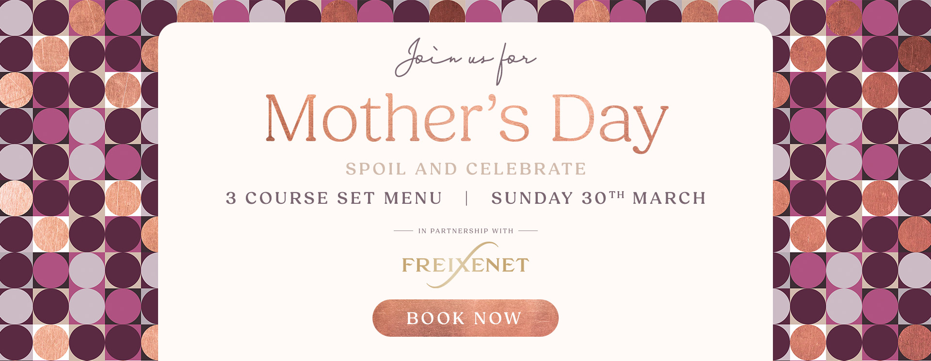 Mother’s Day menu/meal in Poole